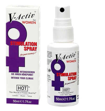 HOT V Activ Stimulation Spray For Women 50Ml - Spray wzmacniający doznania dla Pań