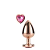Dream Toys Gleaming Love Rose Gold Plug Medium - korek analny