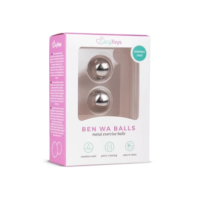 Easy Toys Silver Ben Wa Balls 19Mm - Kulki gejszy