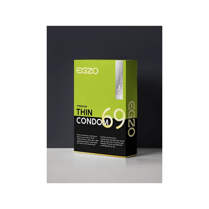 EGZO Traditional Condom Thin 3Pc - Prezerwatywy cienkie 3 szt