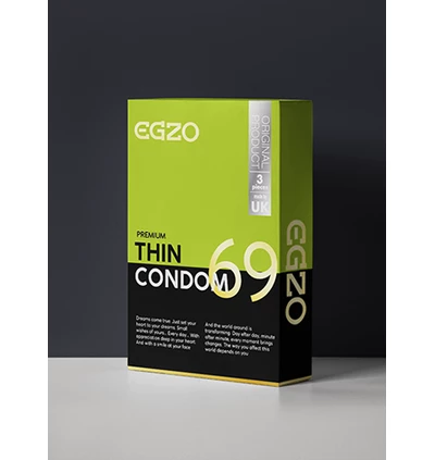 EGZO Traditional Condom Thin 3Pc - Prezerwatywy cienkie 3 szt