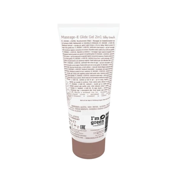 HOT Shiatsu 2In1 Massage Glide Gel Silky Touch 200Ml. - Żel do masażu