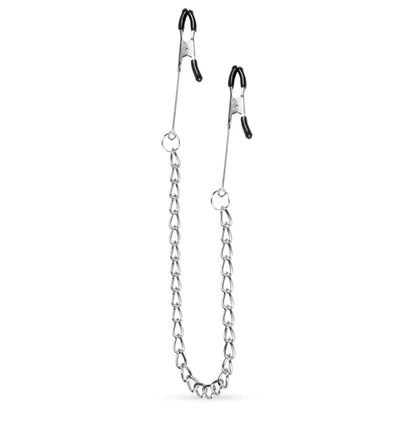 Easy Toys Long Nipple Clamps With Chain - Zaciski do sutków