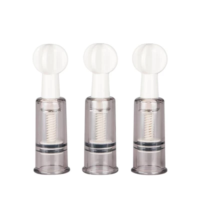 Easy Toys Nipple &amp; Clit Suckers 3Pcs - Pompka do sutków i łechtaczki