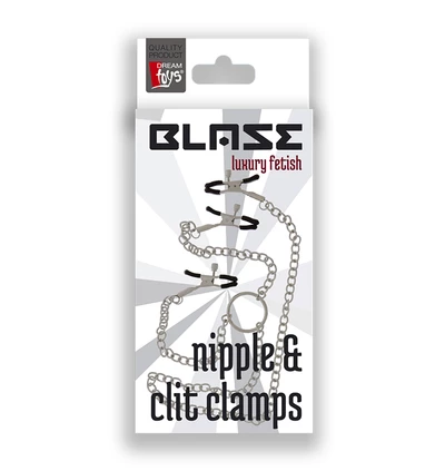 Dream Toys Blaze Nipple &amp; Clit Clamps - Zaciski na sutki lub łechtaczkę