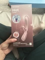 Satisfyer Hot Lover (champagne)  - Vibrátor rabbit s vyhrievaním, farba Champagne