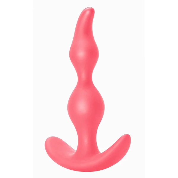 Lola Toys Anal Plug Bent Anal Plug Pink - Korek analny, różowy