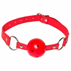 Lola Games Ball Gag Party Hard Firecracker  - Roubík s guličkou červený