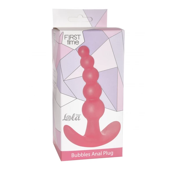 Lola Toys Bubbles Anal Plug Pink - Koraliki analne