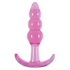 NS Novelties Jelly Rancher T-Plug Ripple Pink - Koraliki analne