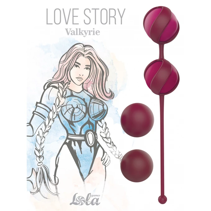 Lola Games Replacement Vaginal Balls Set Love Story Valkyrie Wine Red - Kulki gejszy, czerwone