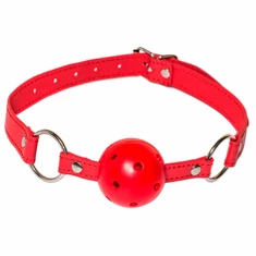 Lola Games Ball Gag Party Hard Firecracker  - Roubík s guličkou červený