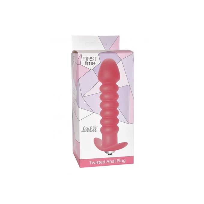 Lola Toys Anal Twisted Vibrating Pink - Koraliki analne, różowe
