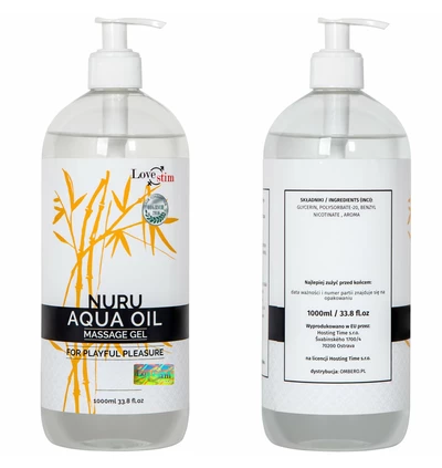 Love Stim Nuru Aqua Oil 1000 ml - Olejek do masażu