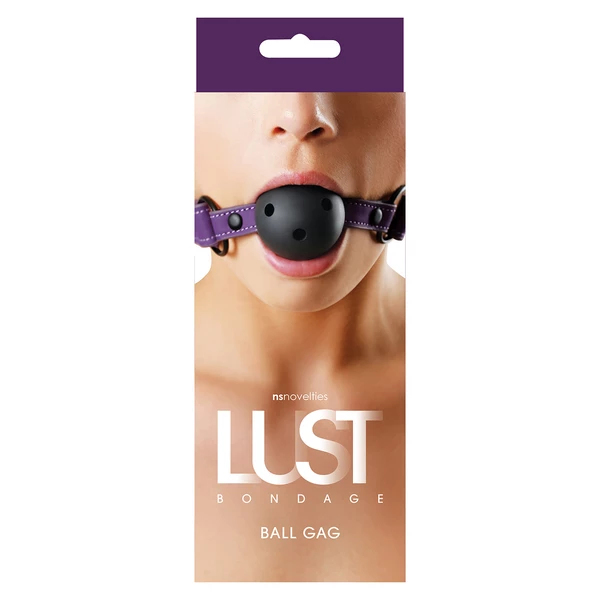 NS Novelties Lust Bondage Ball Gag Purple - Knebel z kulką, fioletowy