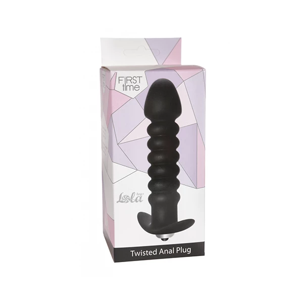 Lola Toys Anal Twisted Vibrating Black - Koraliki analne, różowe