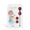 Lola Toys Vaginal Balls Set Love Story Diva Wine Red - Kulki gejszy, bordowe