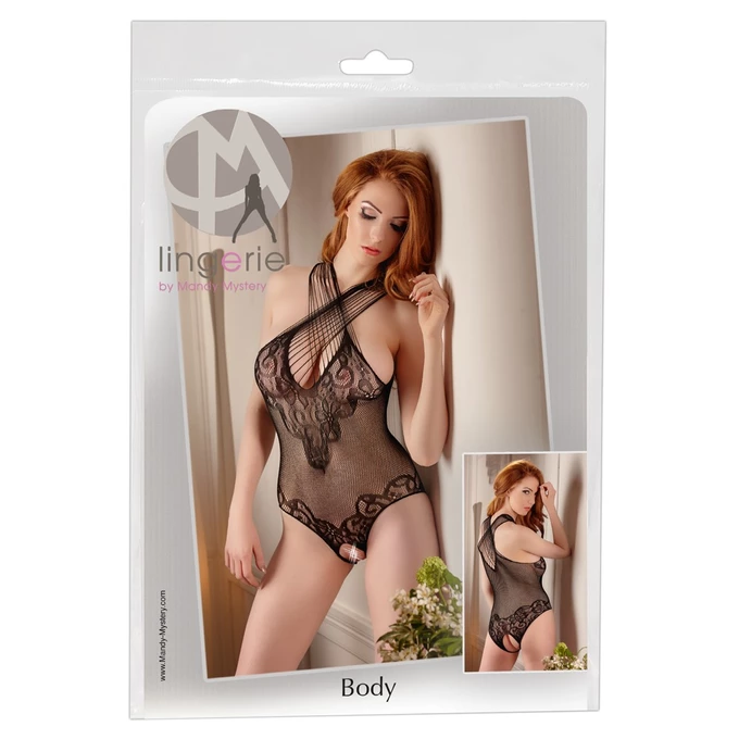 Mandy Mystery lingerie Seamless Body S-L - body, czarne