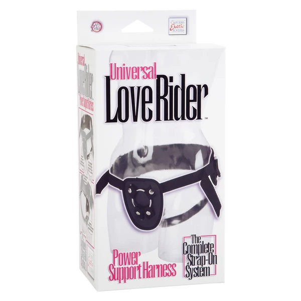 Love Rider Power Support Harness Black - Uprząż strap on