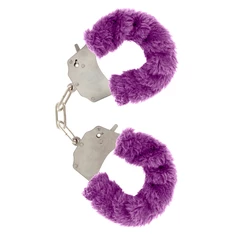 ToyJoy Furry Fun Cuffs Purple Plush  - Putá s kožušinou fialové