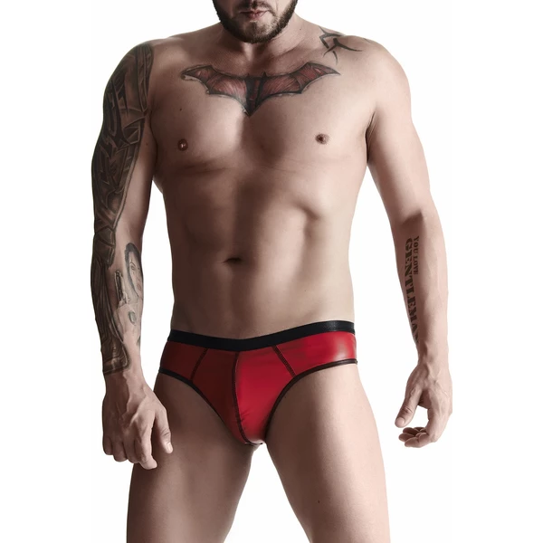 Regnes Men's Wetlook 04 - Męskie Figi, Czerwone