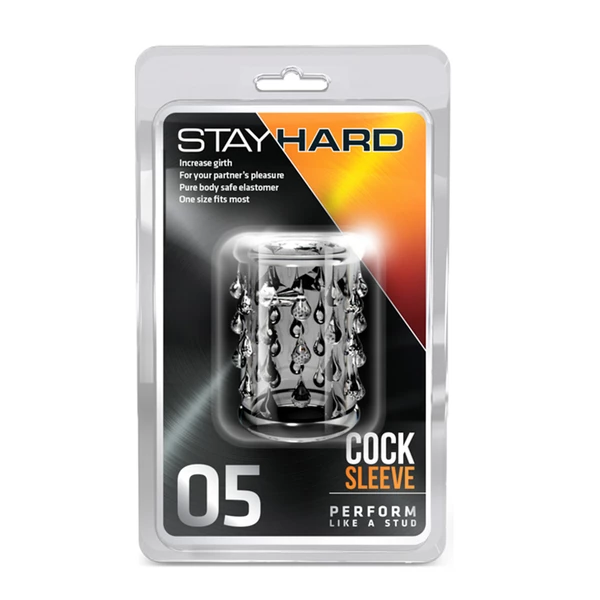 Stay HardCock Sleeve 05 Clear - Nakładka na penisa