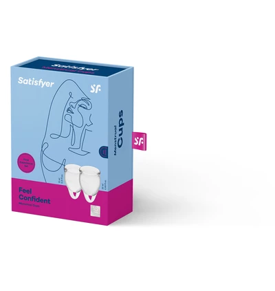 Satisfyer Feel Confident Menstrual Cup (Transparent) - Kubeczki menstruacyjne