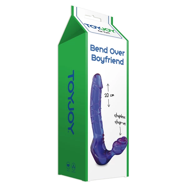 ToyJoy Bend Over Boyfriend Purple - Dildo strap on