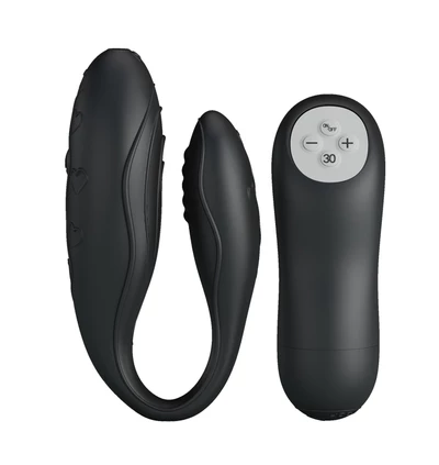 Pretty Love Indulgence Plus 30 Black - Wibrator dla par sterowany pilotem