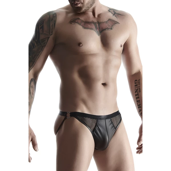 Regnes Men's Wetlook 07 - Męskie figi, Czarne