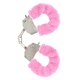ToyJoy Furry Fun Cuffs Pink Plush  - Putá s kožušinou ružové