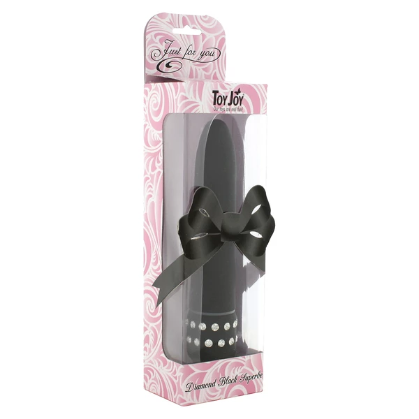 ToyJoy Diamond Black Superbe Vibe - Wibrator klasyczny, czarny
