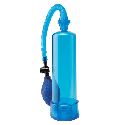 Pipedream Beginners Power Pump Blue - Pompka powiększająca penisa, niebieska