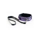 Toyfa Collar Tracery Purple With Black Leash  - BDSM obojok s vodítkom