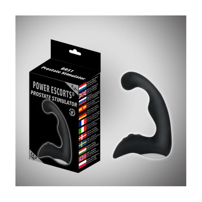 Power Escorts New Prostate Stimulator Black Prostate Stimulator - Wibrujący masażer prostaty