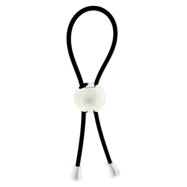 ToyJoy Power X Ring Black - Regulowany pierścień, lasso na penisa