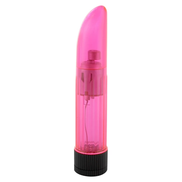 Seven Creations Crystal Clear Pink Ladyfinger Vib. - Wibrator klasyczny