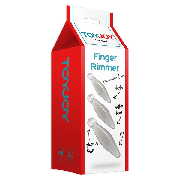 ToyJoy Finger Rimmer 3Pcs. - Zestaw korków analnych