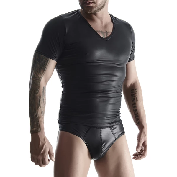 Regnes Men's Wetlook 12 - Męski tshirt, Czarny