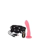 Seven Creations 7Inch Vibration Dildo Strap On Pink  - Vibračný strap-on dildo