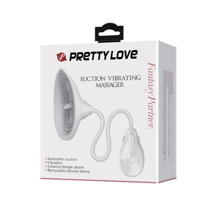 Pretty Love Suction Vibrating Massager - Wibrator do biustu z opcją ssania