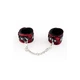 Toyfa Hand Cuffs With Metal Chain Tracery Red  - Putá