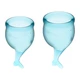 Satisfyer Feel Secure Menstrual Cup (Light Blue) - Kubeczki menstruacyjne