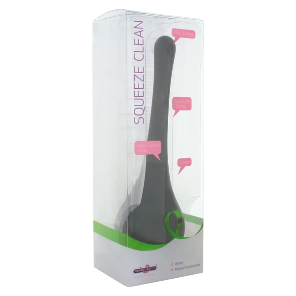 Seven Creations Squeeze Clean Black - Gruszka do lewatywy