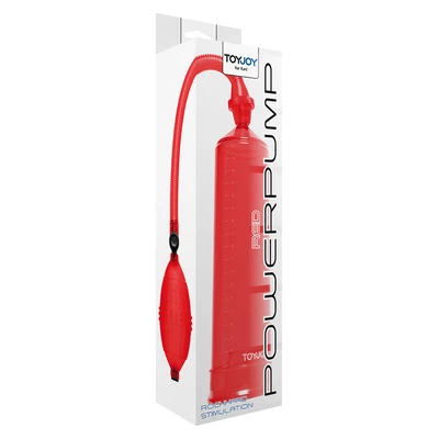 ToyJoy Power Pump Red - Pompka powiększająca penisa