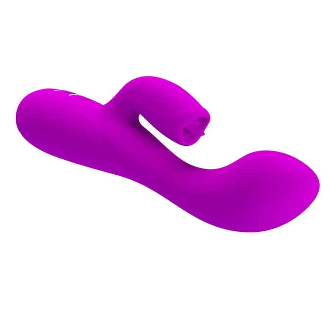Pretty Love Doreen Purple 12 s - Wibrator króliczek z symulatorem seksu oralnego