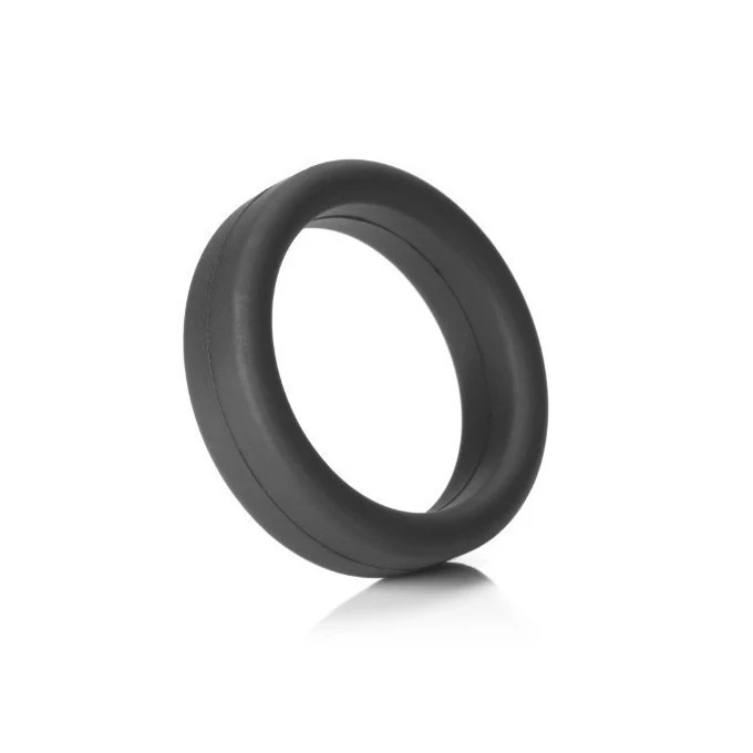 Power Escorts Cockring 01 Black Cockring 3,5 X 4,5 Cm - Elastyczny pierścień erekcyjny