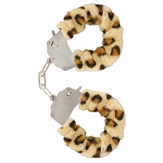 ToyJoy Furry Fun Cuffs Leopard Plush  - Putá s kožušinou leopard