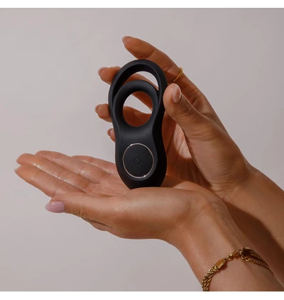 Satisfyer Legendary Duo (Black)  - erekčný krúžok s vibráciami
