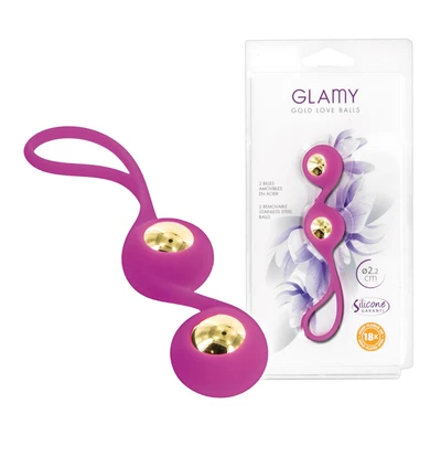 Glamy Gold Love Balls - Koraliki analne